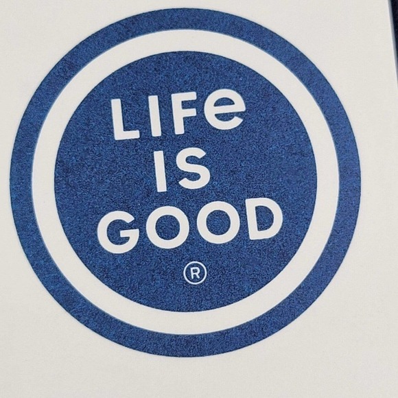 Life Is Good Dog Logo One Size Blue Strap Back Baseball Cap Hat Adjustable - Picture 9 of 10